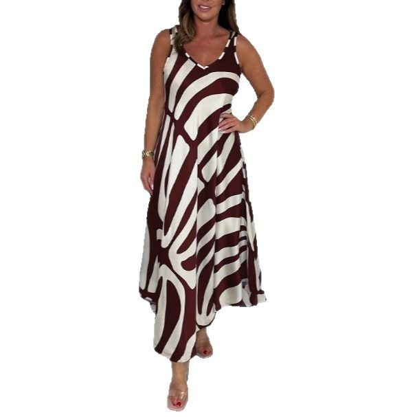 Women's Silk Blended Printed Pocket Dress