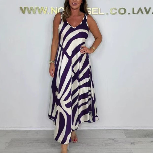 Women's Silk Blended Printed Pocket Dress